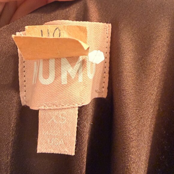 Show Me Your Mumu Lisa Maxi Dress Chocolate Satin - Size XS - Picture 10 of 11